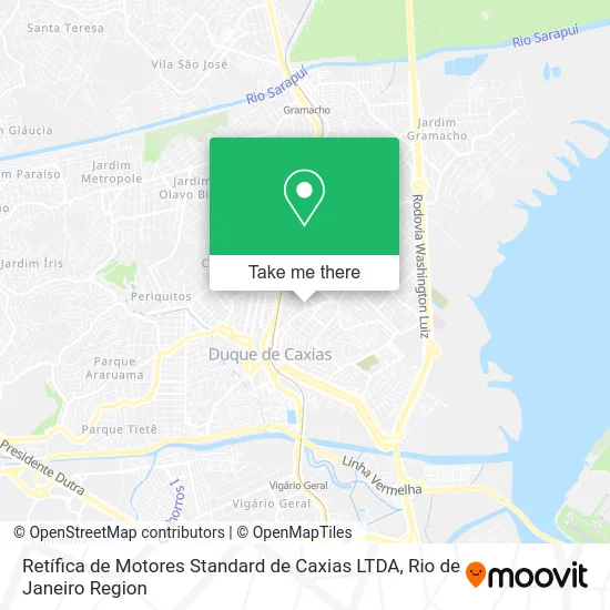 Retífica de Motores Standard de Caxias LTDA map