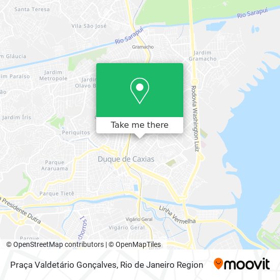 Mapa Praça Valdetário Gonçalves