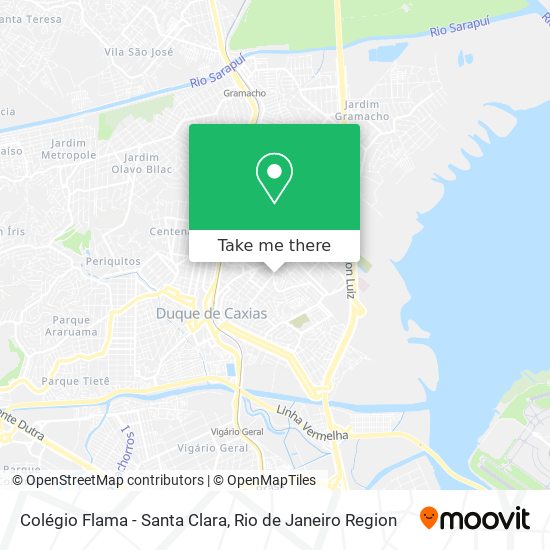 Mapa Colégio Flama - Santa Clara