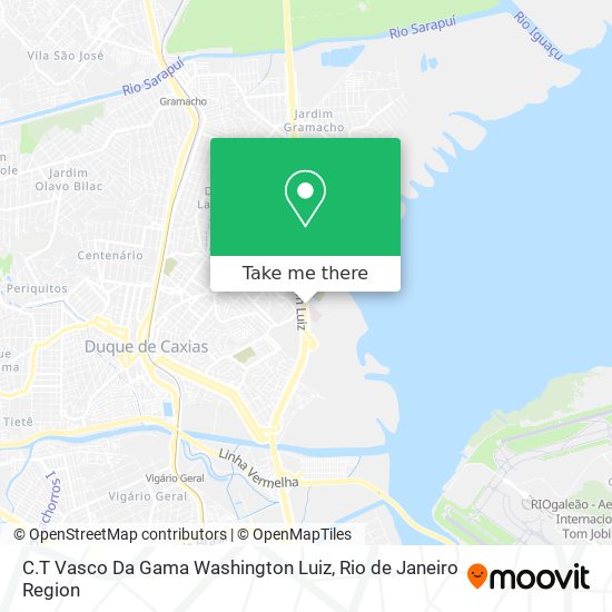 C.T Vasco Da Gama Washington Luiz map