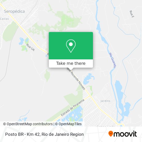 Mapa Posto BR - Km 42