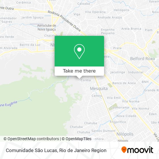 Comunidade São Lucas map