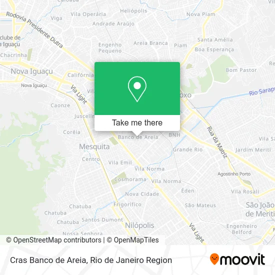 Cras Banco de Areia map