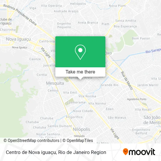 Centro de Nova iguaçu map