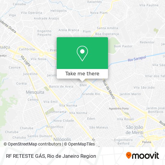 Mapa RF RETESTE GÁS