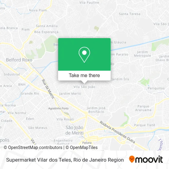 Supermarket Vilar dos Teles map