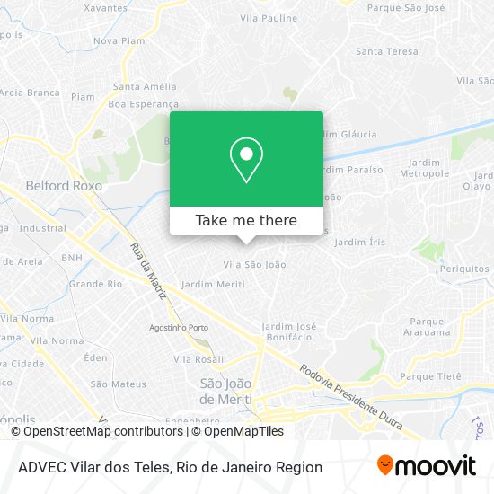 ADVEC Vilar dos Teles map