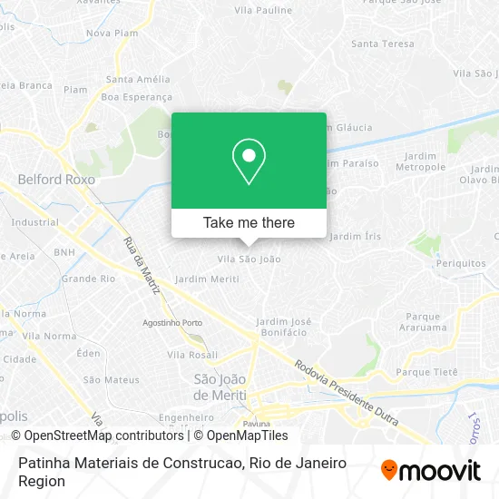 Patinha Materiais de Construcao map