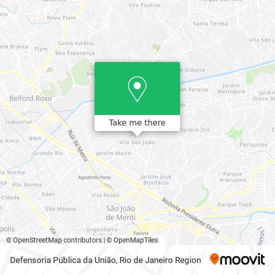 Defensoria Pública da União map