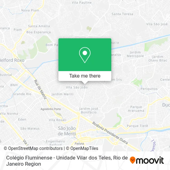 Colégio Fluminense - Unidade Vilar dos Teles map