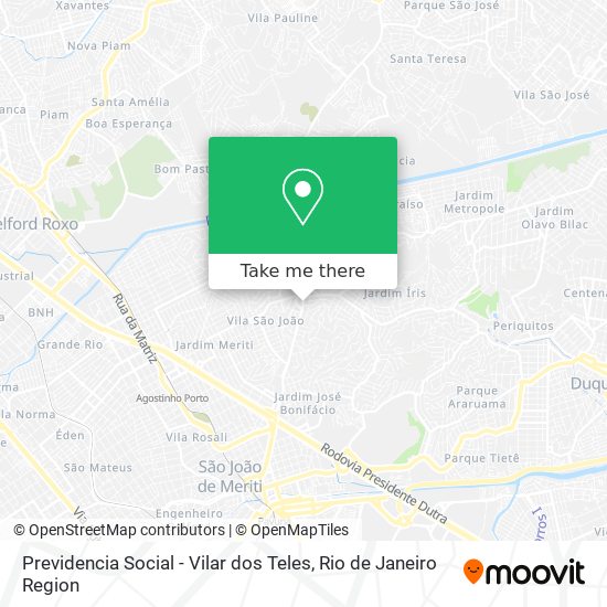 Previdencia Social - Vilar dos Teles map