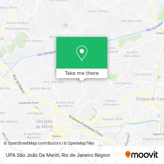 Mapa UPA São João De Meriti