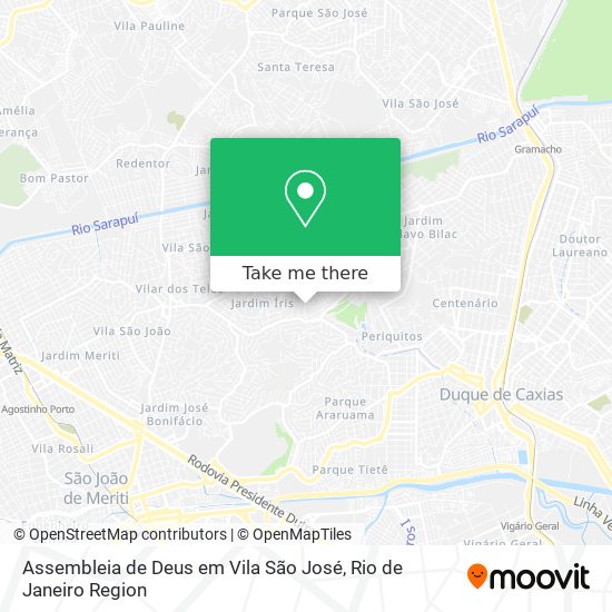 Assembleia de Deus em Vila São José map