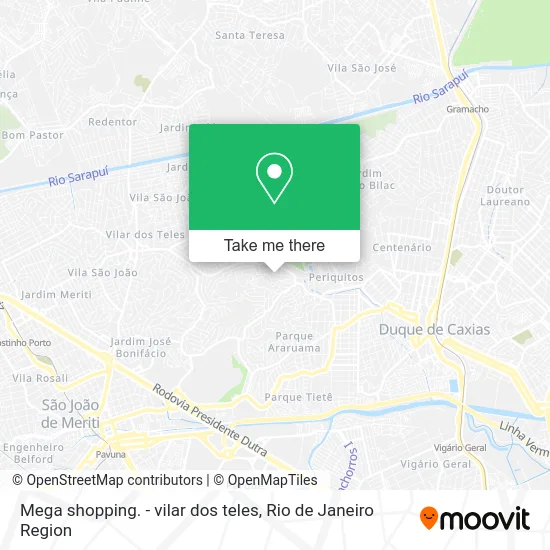 Mega shopping. - vilar dos teles map