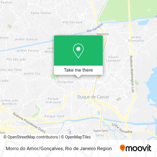 Morro do Amor/Gonçalves map