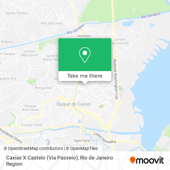 Caxias X Castelo (Via Passeio) map