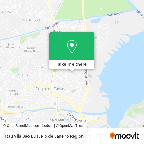 Itau Vila São Luis map