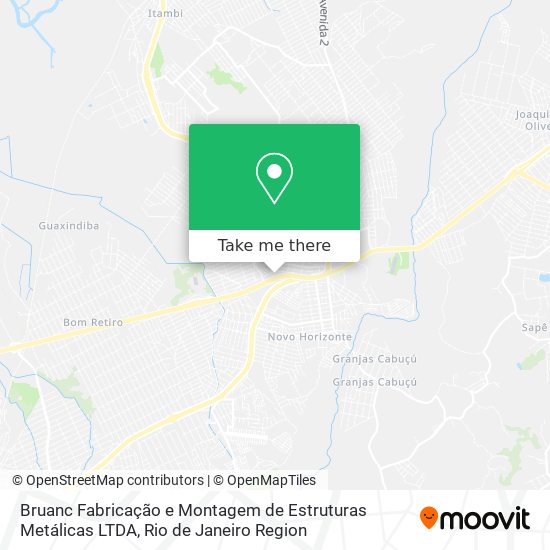 Bruanc Fabricação e Montagem de Estruturas Metálicas LTDA map