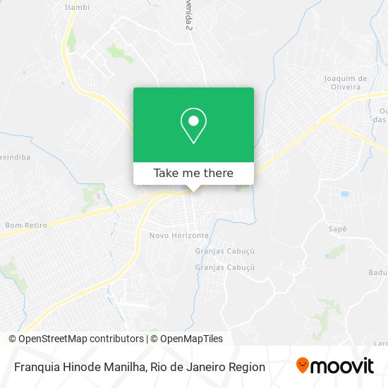 Franquia Hinode Manilha map