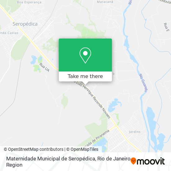 Mapa Maternidade Municipal de Seropédica