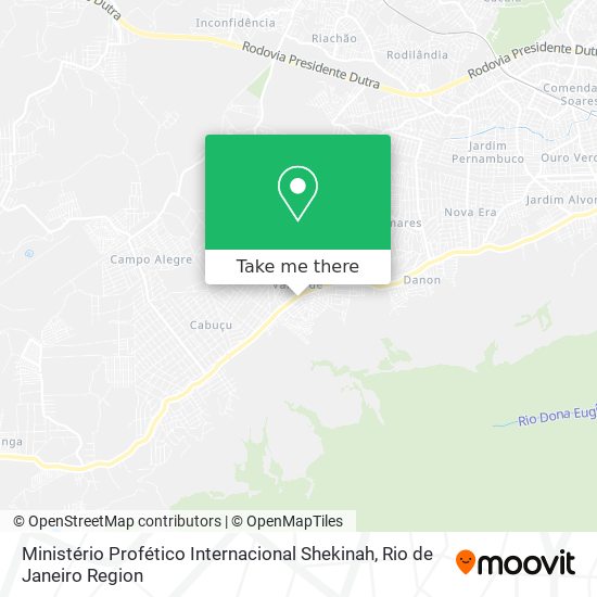 Ministério Profético Internacional Shekinah map