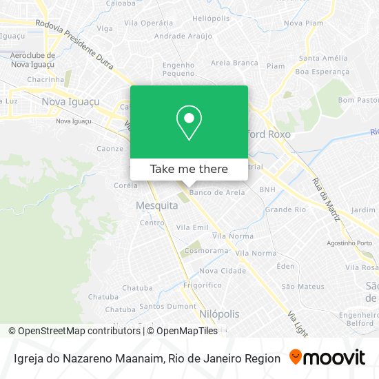 Igreja do Nazareno Maanaim map