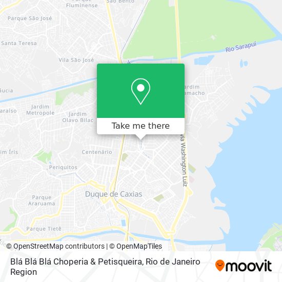 Mapa Blá Blá Blá Choperia & Petisqueira