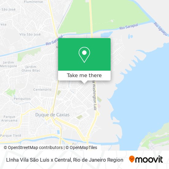 Mapa LInha Vila São Luís x Central