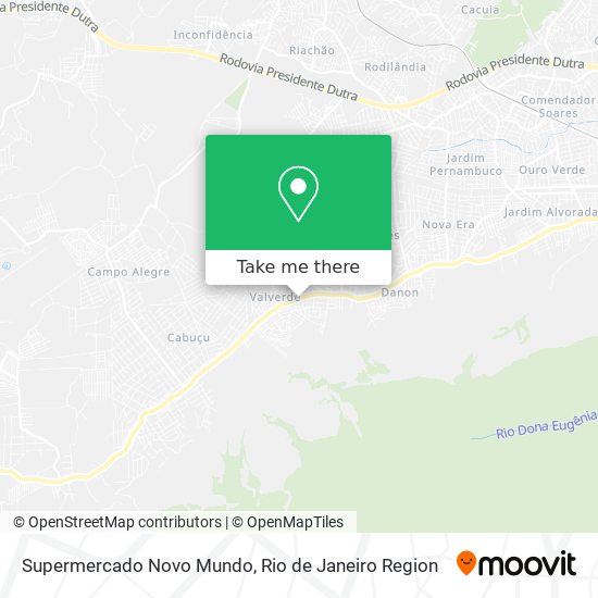 Supermercado Novo Mundo map