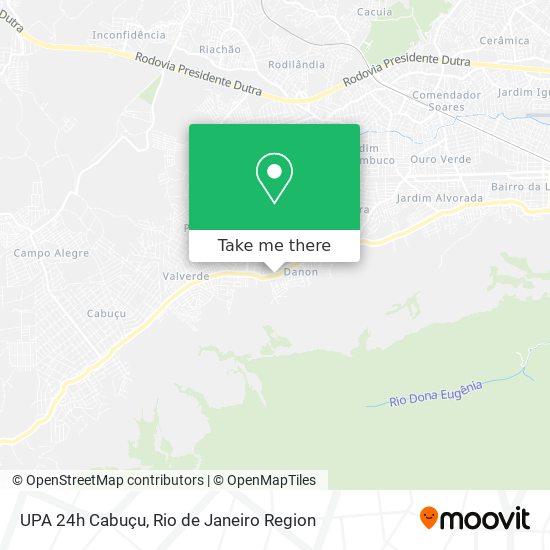 UPA 24h Cabuçu map