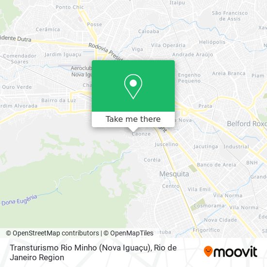 Mapa Transturismo Rio Minho (Nova Iguaçu)