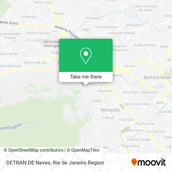 DETRAN DE Neves map