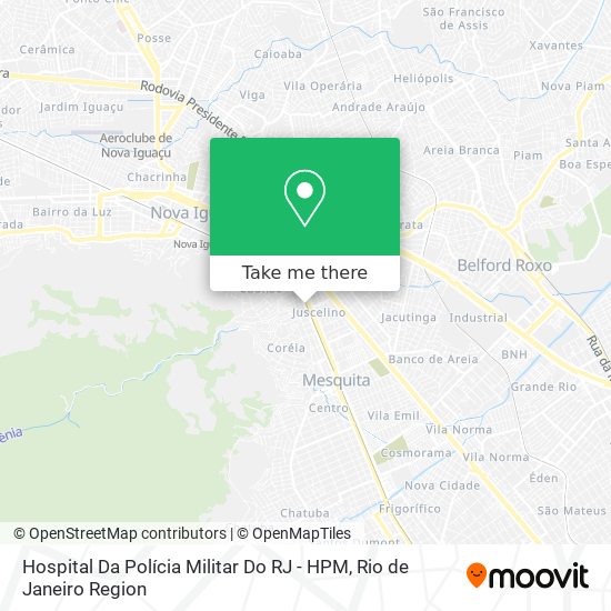 Mapa Hospital Da Polícia Militar Do RJ - HPM