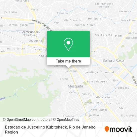 Estacao de Juscelino Kubitsheck map