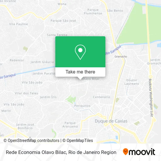 Rede Economia Olavo Bilac map