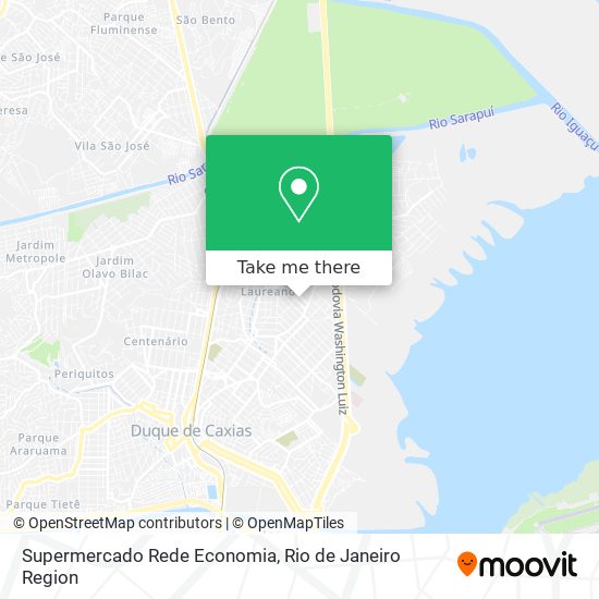 Supermercado Rede Economia map