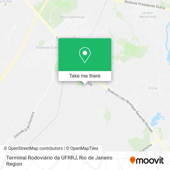 Terminal Rodoviário da UFRRJ map