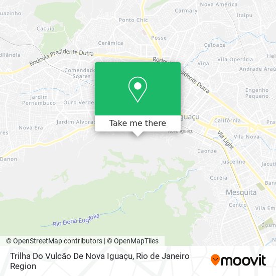 Trilha Do Vulcão De Nova Iguaçu map