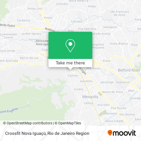 Crossfit Nova Iguaçú map