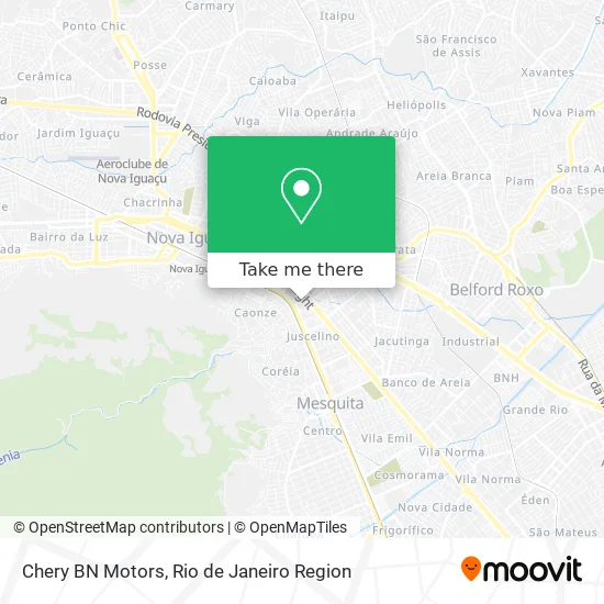 Chery BN Motors map