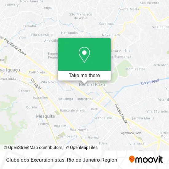 Clube dos Excursionistas map