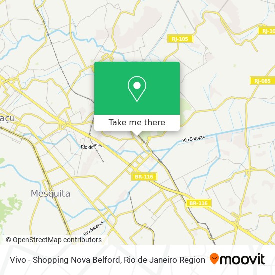 Vivo - Shopping Nova Belford map