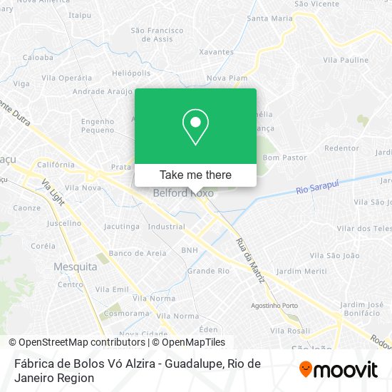 Fábrica de Bolos Vó Alzira - Guadalupe map