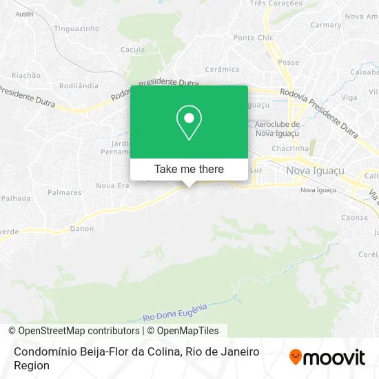 Condomínio Beija-Flor da Colina map