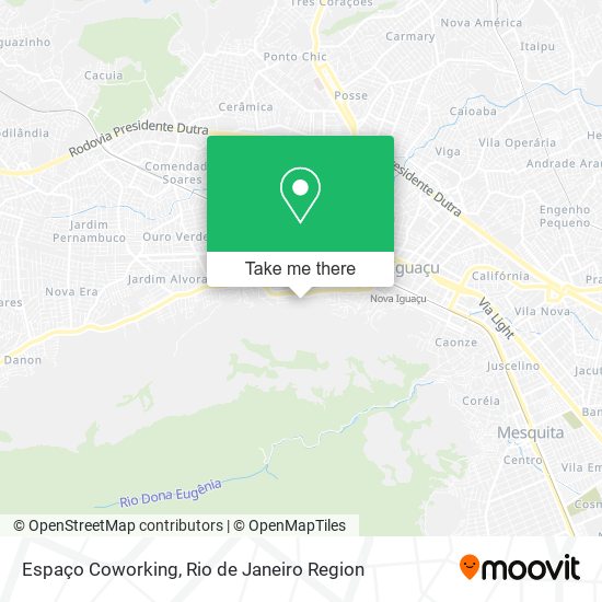 Mapa Espaço Coworking