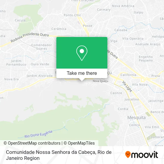 Comunidade Nossa Senhora da Cabeça map