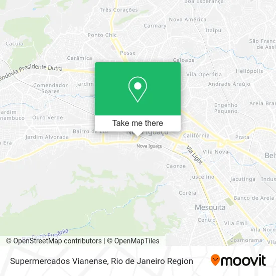 Supermercados Vianense map