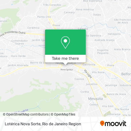 Lotérica Nova Sorte map
