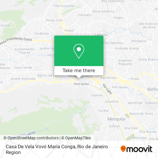 Casa De Vela Vovó Maria Conga map