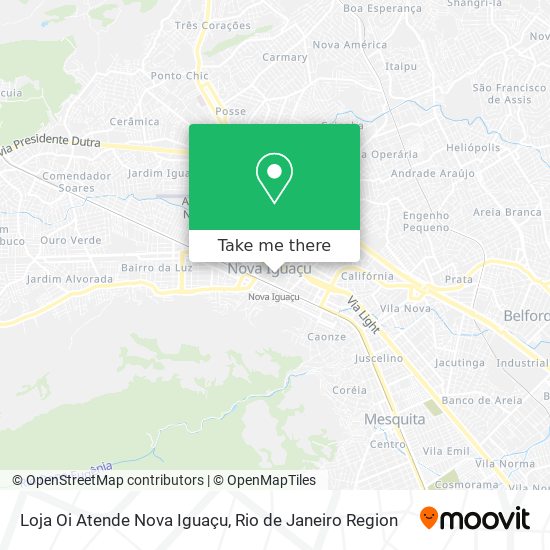 Loja Oi Atende Nova Iguaçu map